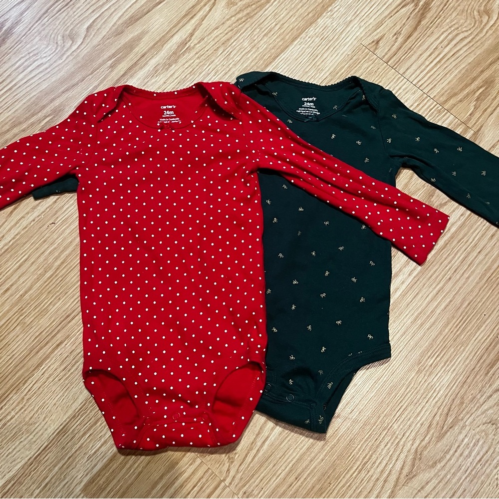 Long sleeve holiday onesies